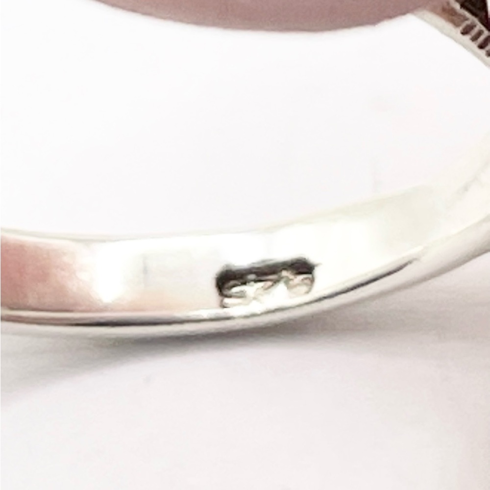 Size 8 Mop Dragonfly 925 Sterling Silver Ring - Picture 5 of 8